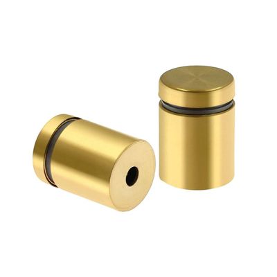 Gold Aluminiumm Stand Offs 19mm dia X 25mm (Pk 4)